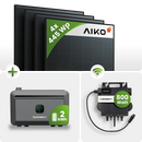 1780Wp Balkonkraftwerk 4x445Wp Aiko Fullblack 2 kWh Speicher