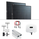 PV Komplettpaket Huawei 6KW Schrägdachmontage 14x JA Solar 425W Black Frame Module