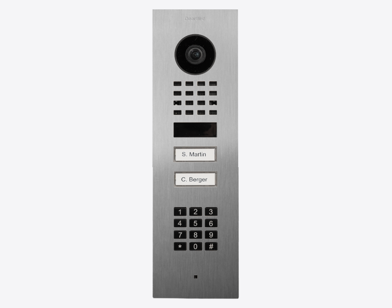 DoorBird IP VIDEO TÜRSTATION D1102KV UNTERPUTZ 2-Fam. Haus