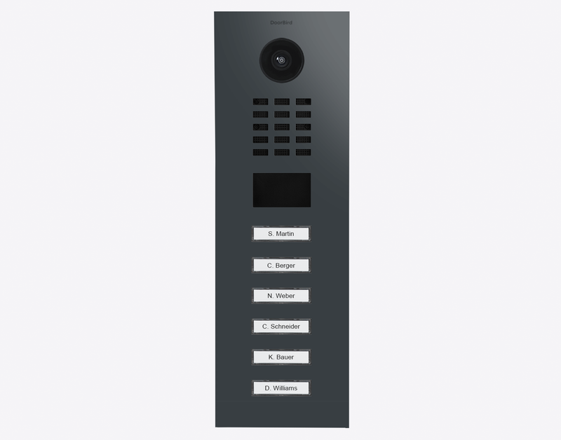 DoorBird  IP VIDEO TÜRSTATION D2106V  6 KLINGELN