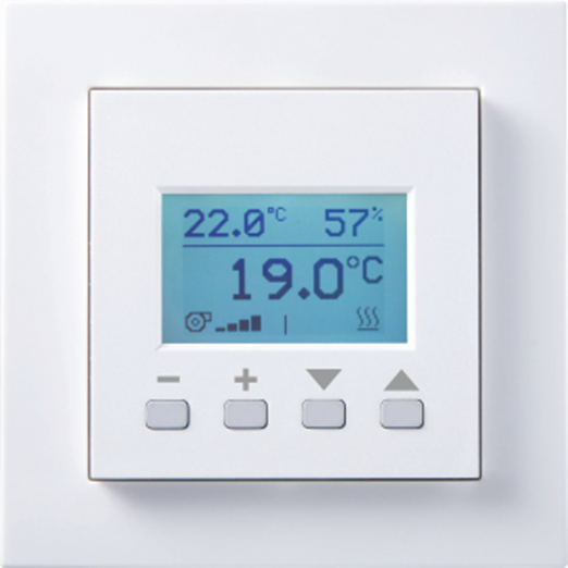 digitalSTROM Raumthermostat FTW06 LCD ds GiraE2 weiß matt